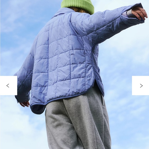 Free People Pippa Packable Puffer Jacket NWT - Cerulean Blue size XS - Picture 3 of 12